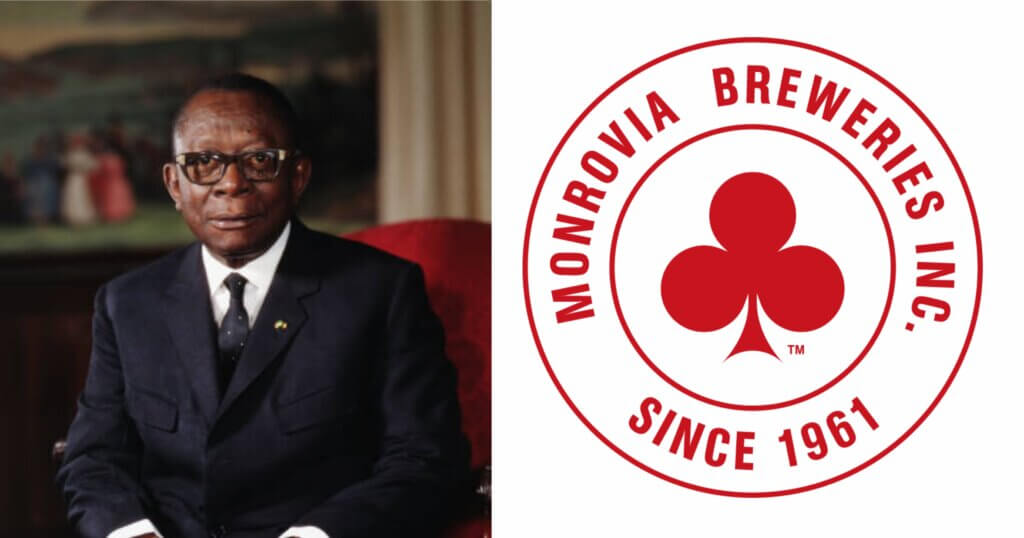 Monrovia Breweries Logo - Late President William Tubman